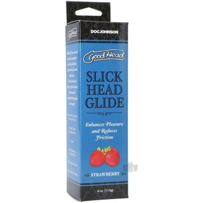 Goodhead Slick Head Glide Strawberry 4 Oz. - Image 1