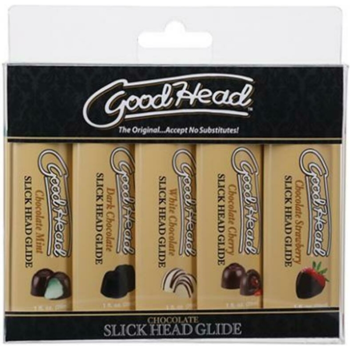 Goodhead Slick Head Glide Chocolate 5pk - Image 1