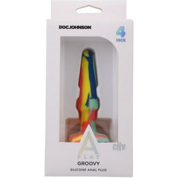 A-play Groovy Silicone Anal Plug 4 Teal - Image 1