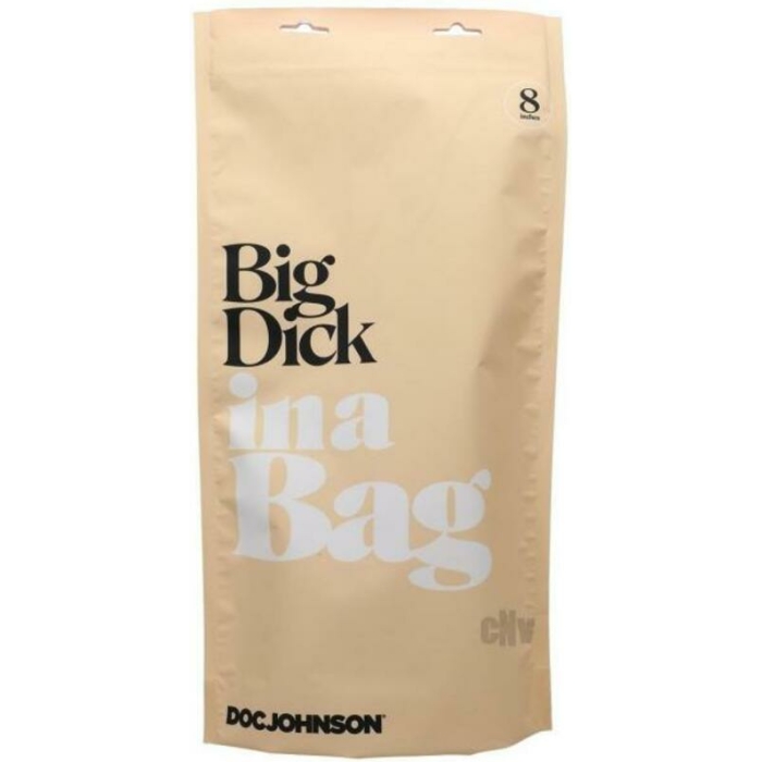 In A Bag Big Dick 8in Clear - Image 1