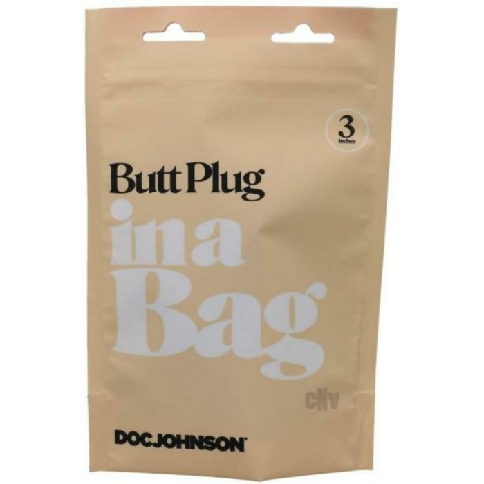 In A Bag Anal Plug 3in Black - Image 1