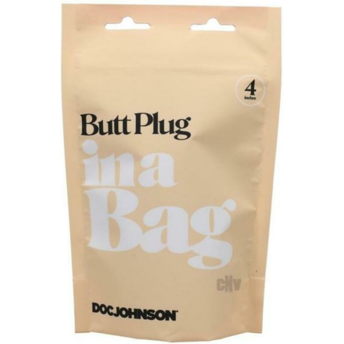 In A Bag Anal Plug 4in Black - Image 1