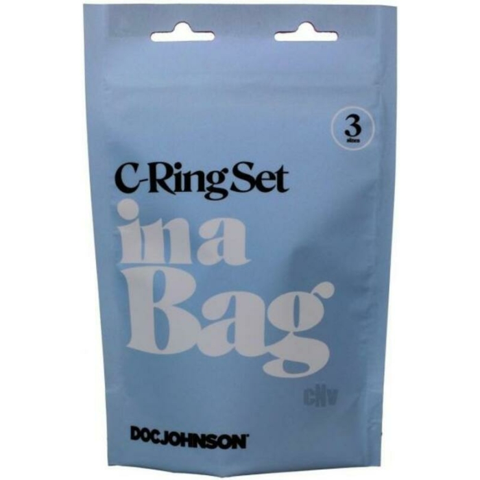 In A Bag Cock Ring Set Black - Image 1