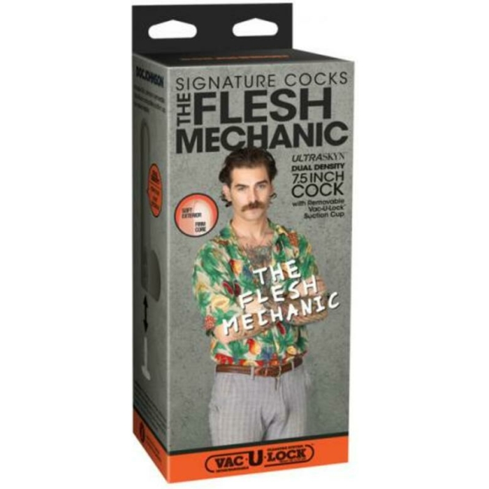 Signature Cocks The Flesh Mechanic 7.5 In. Ultraskyn Vac-u-lock Dildo - Image 1