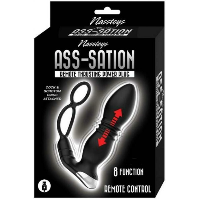 Ass-sation Remote Thrusting Power Plug Black - Image 1