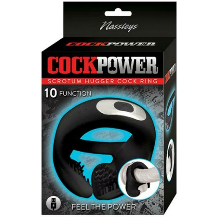 Cockpower Scrotum Hugger Cock Ring Black - Image 1