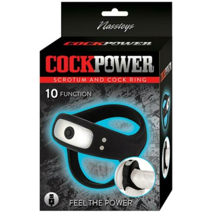 Cockpower Scrotum And Cock Ring Black - Image 1