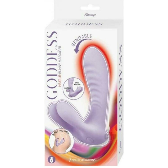 Goddess Heat Up Bunny Massager Lavender - Image 1