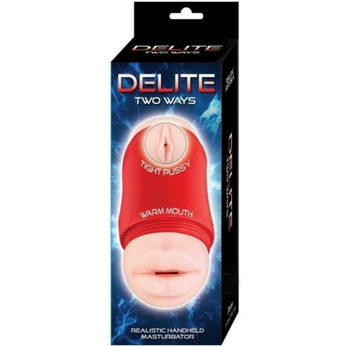 Delite Two Ways Mouth & Vagina Beige - Image 1