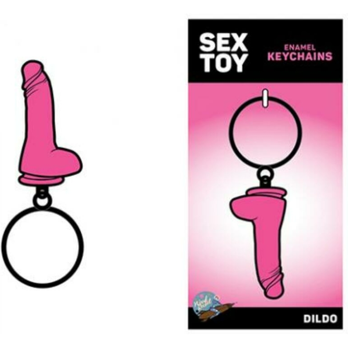 Sex Toy Keychain Pink Dildo - Image 1