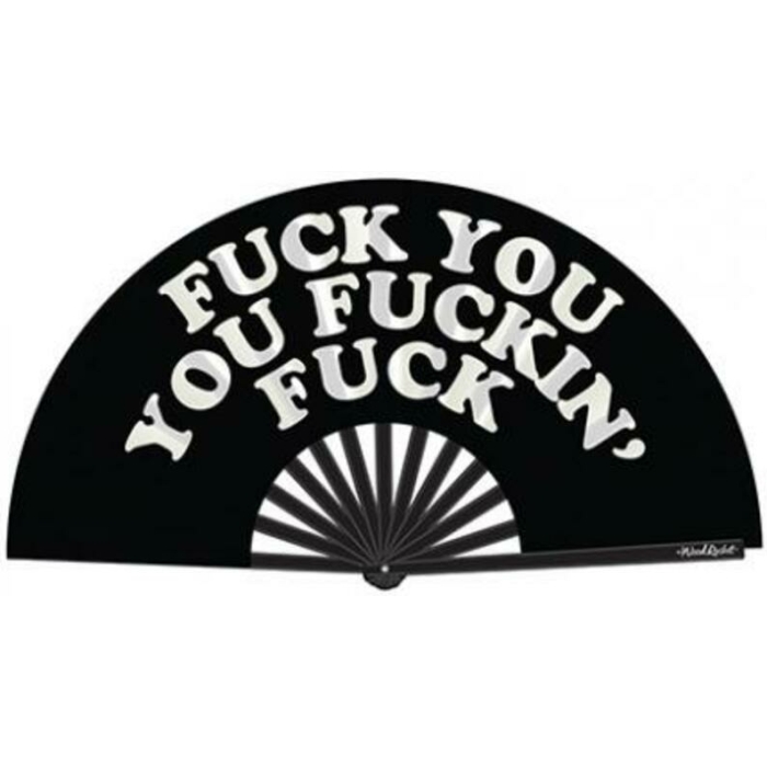 Wood Rocket Fuck You You Fucking Fuck Fan - Black - Image 1
