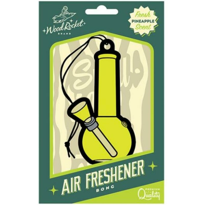 Wood Rocket Bong Air Freshener - Pineapple - Image 1