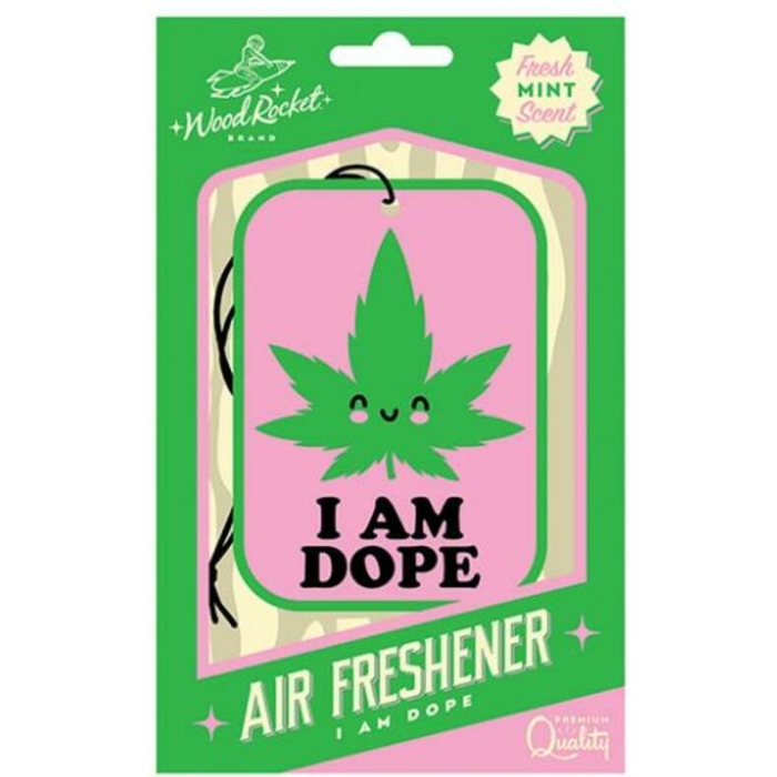 Wood Rocket I Am Dope Air Freshener - Mint - Image 1