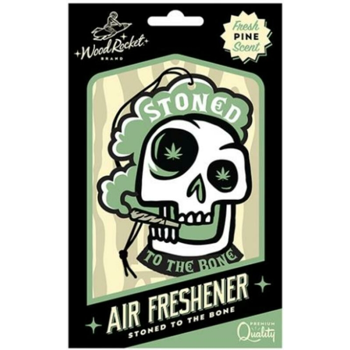 Wood Rocket Stoned To The Bone Air Freshener - Pine - Image 1