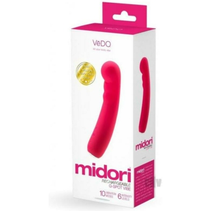 Vedo Midori Rechargeable G Spot Vibe - Foxy Pink
