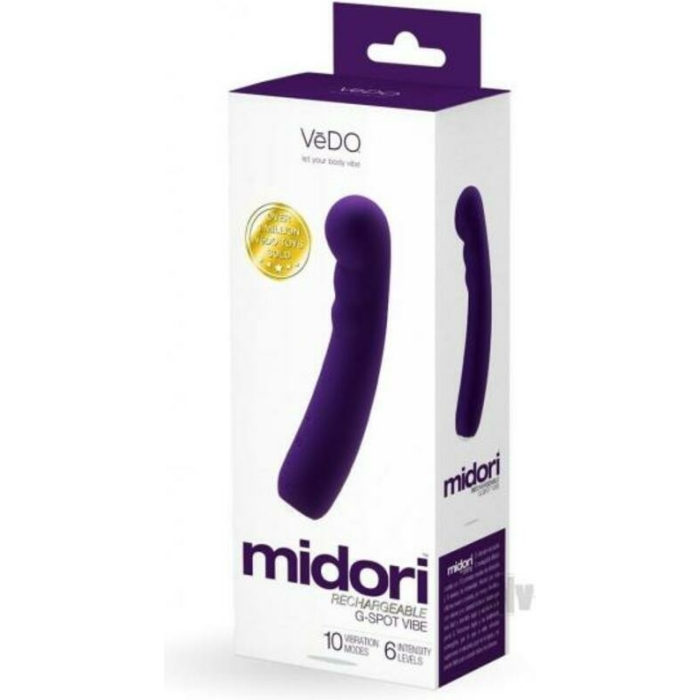 Vedo Midori Rechargeable G Spot Vibe - Deep Purple - Image 1