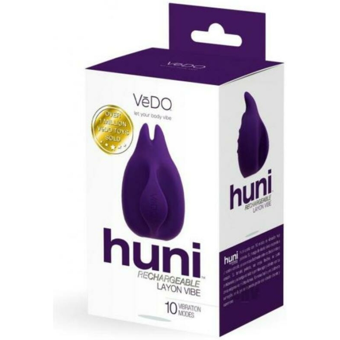Vedo Huni Rechargeable Finger Vibe - Deep Purple - Image 1