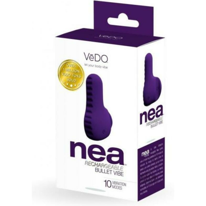 Vedo Nea Rechargeable Finger Vibe - Deep Purple - Image 1