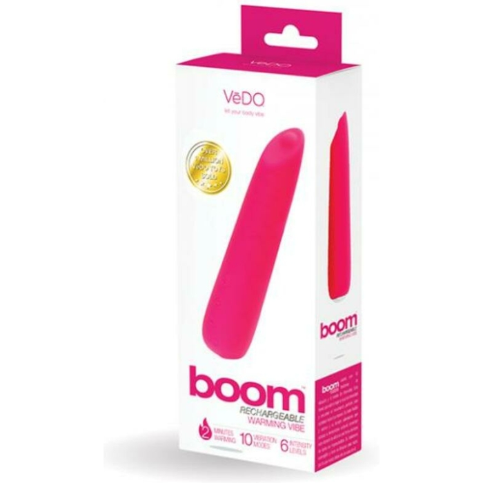 Vedo Boom Rechargeable Ultra Powerful Vibe - Pink - Image 1