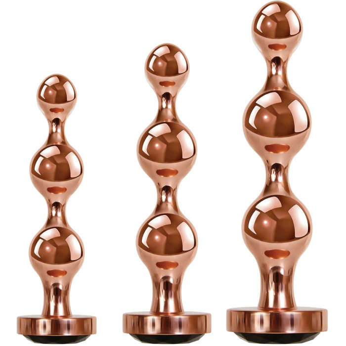 Gender X Gold Digger Set Of 3 Plugs Rose Gold/black - Image 1