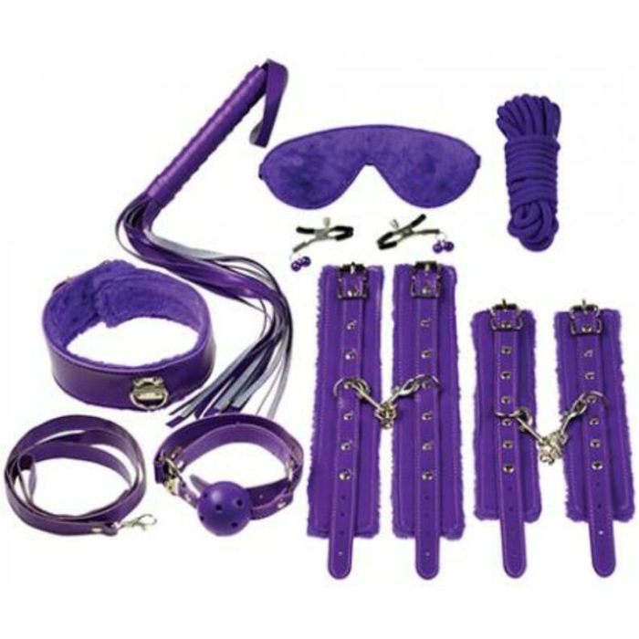 Everything Bondage 12 Piece Kit - Purple - Image 1