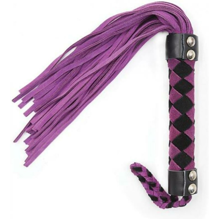 Ple'sur 15.5 In. Leather Flogger Purple - Image 1
