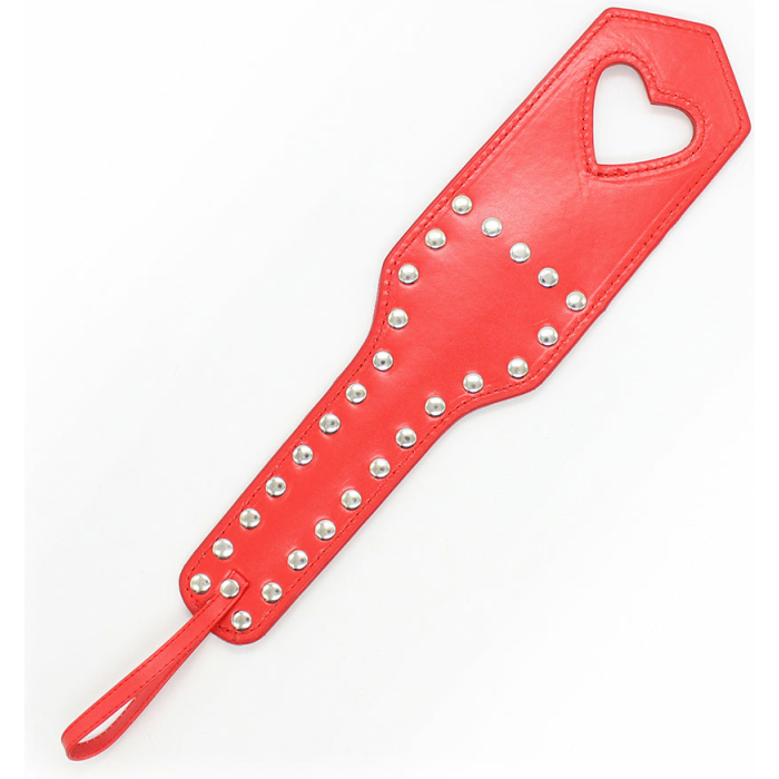 PVC Heart Cut Out Paddle Red - Image 1
