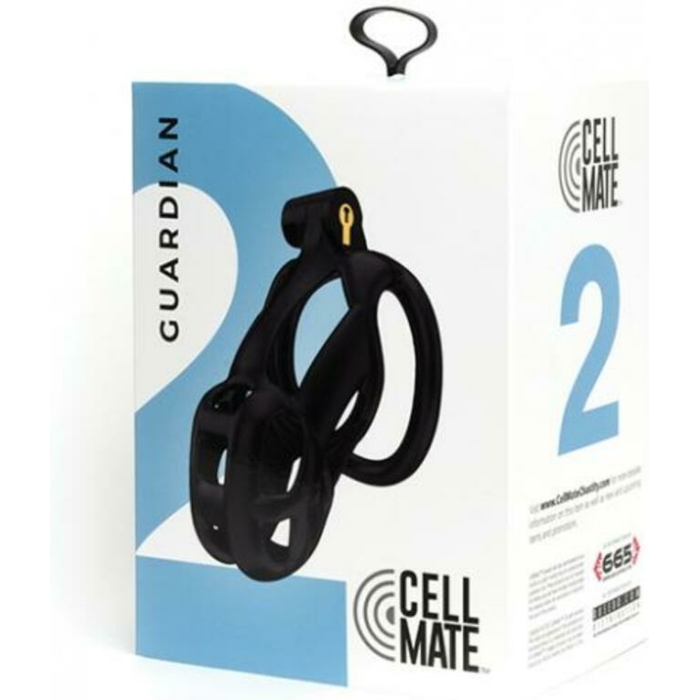 Sport Fucker Cellmate Guardian Chastity Cage - Size 2 Black - Image 1