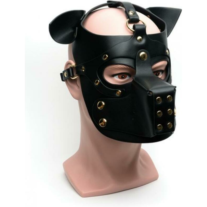 665 Bondage Pup Hood - O/s Black - Image 1
