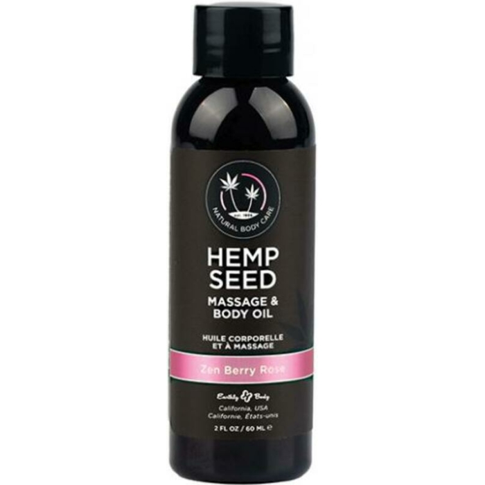 Earthly Body Massage & Body Oil - 2 Oz Zen Berry Rose - Image 1
