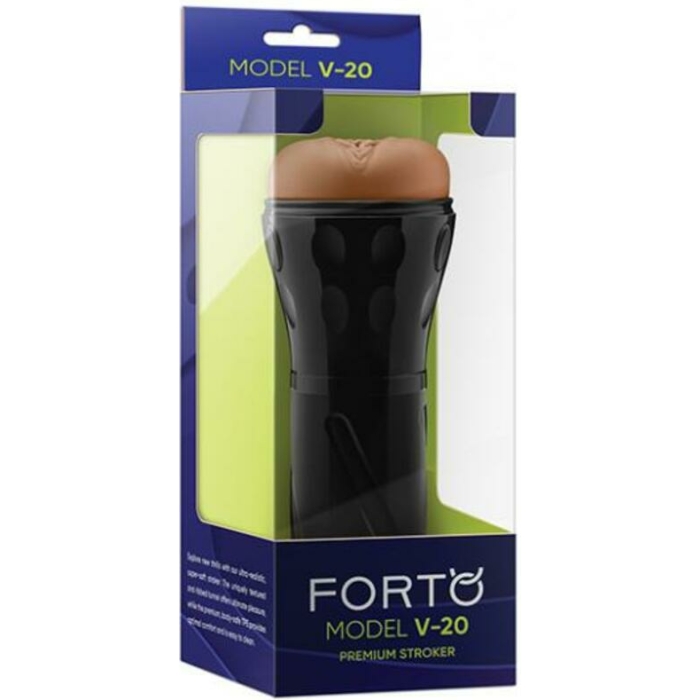 Forto Model V-20 Hard-side Vagina Masturbator - Tan - Image 1