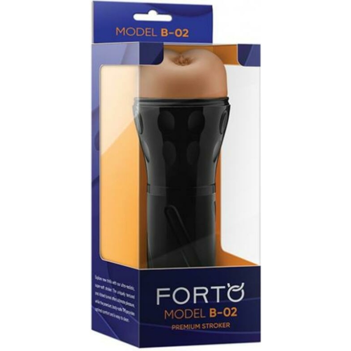 Forto Model B-02 Hard-skin Ass Masturbator - Tan - Image 1