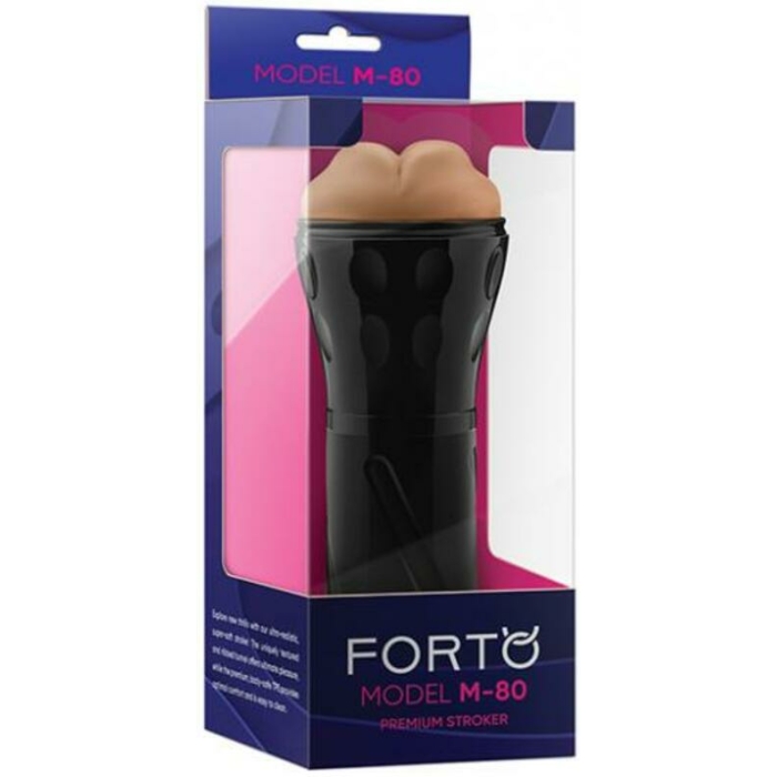 Forto Model M-80 Hard-side Mouth Masturbator - Tan - Image 1