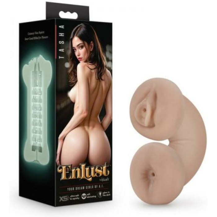 Enlust Tasha Soft And Wet Glow-in-the Dark Stroker Beige - Image 1
