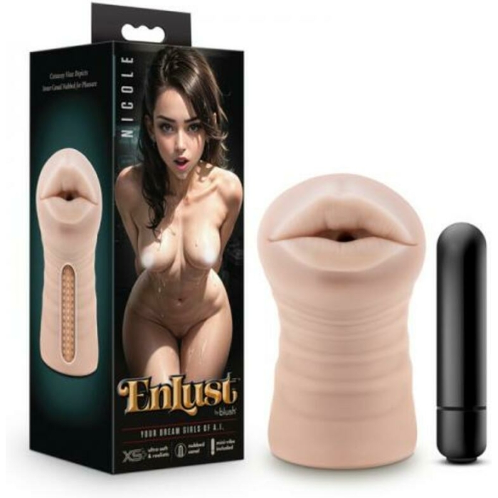 Enlust Nicole Vibrating Stroker Beige - Image 1