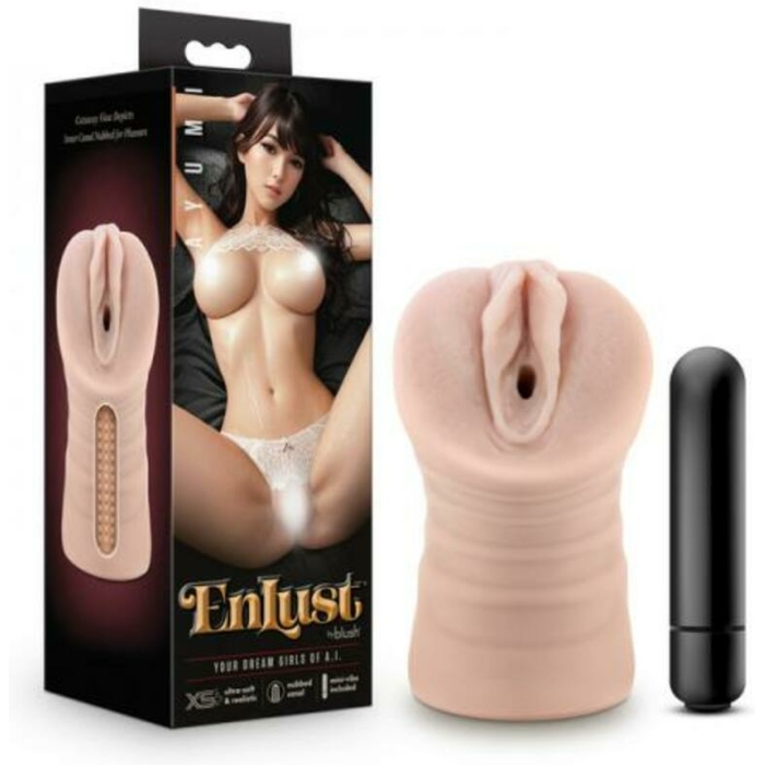 Enlust Ayumi Vibrating Stroker Beige - Image 1