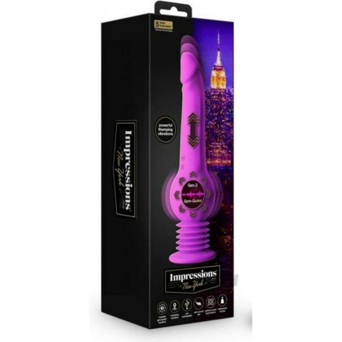 Impressions New York Gyroquake Dildo Purple - Image 1