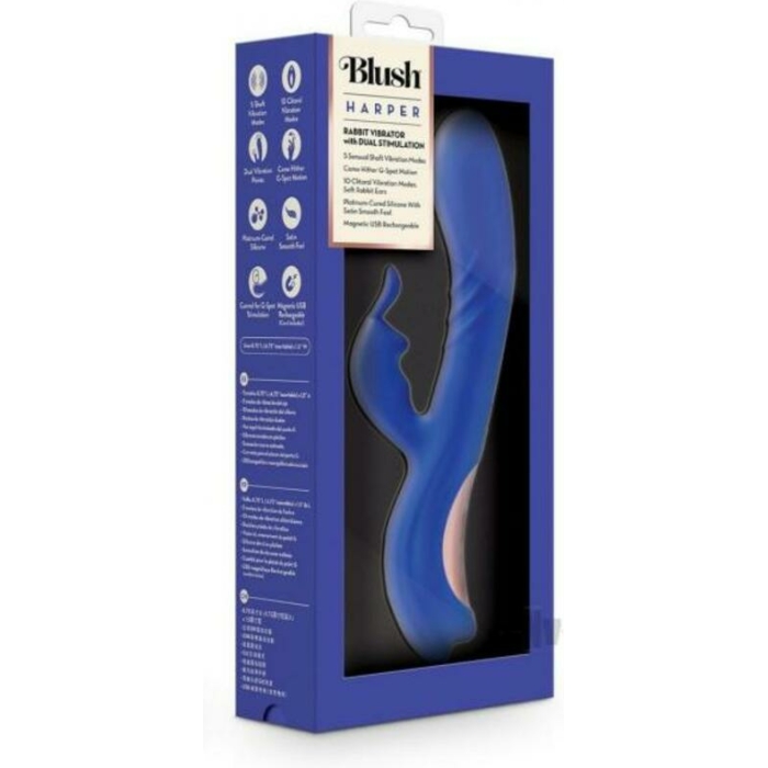 Blush Harper Rabbit Vibrator - Midnight - Image 1