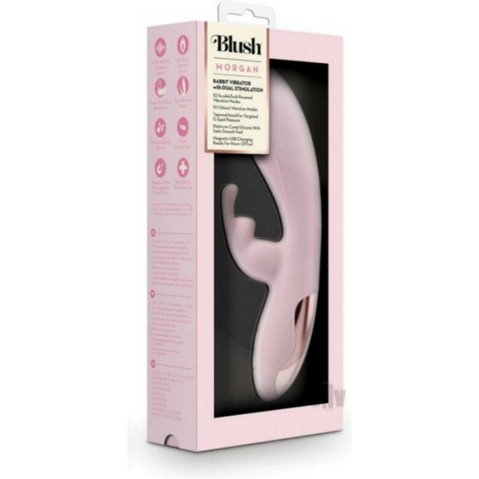 Blush Morgan Rabbit Vibrator - Pink - Image 1