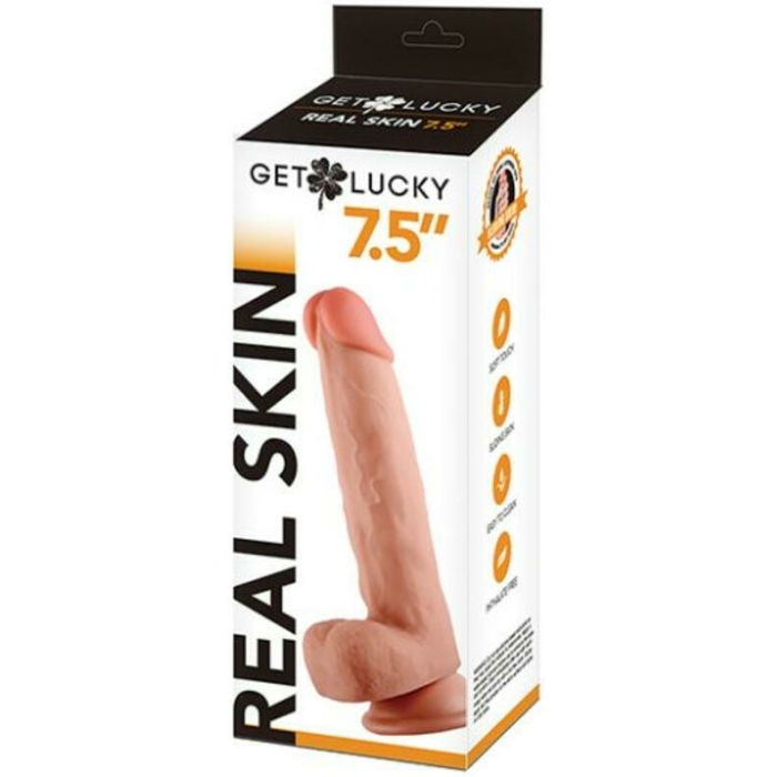 Get Lucky 7.5-inch Dual-layer Dong - Light - Image 1