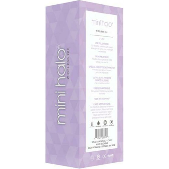 Mini Halo Wireless Wand 20x Silicone Liliac - Image 2