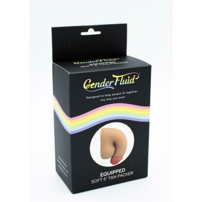 Gender Fluid Equipped Soft Packer 5 In. Tan - Image 1