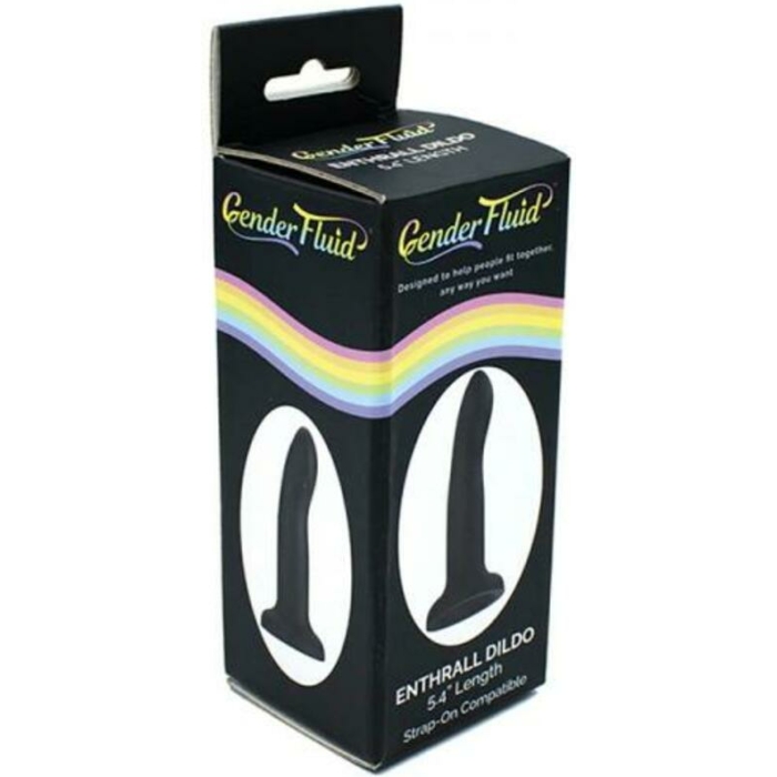 Gender Fluid Enthrall Strap-on Dildo Silicone 5.5 In. Black - Image 1