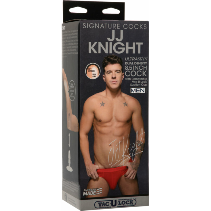 Signature Cocks Jj Knight 8.5 Inch Ultraskyn Cock With Removable Vac-u-lock Suction Cup Vanilla - Image 3