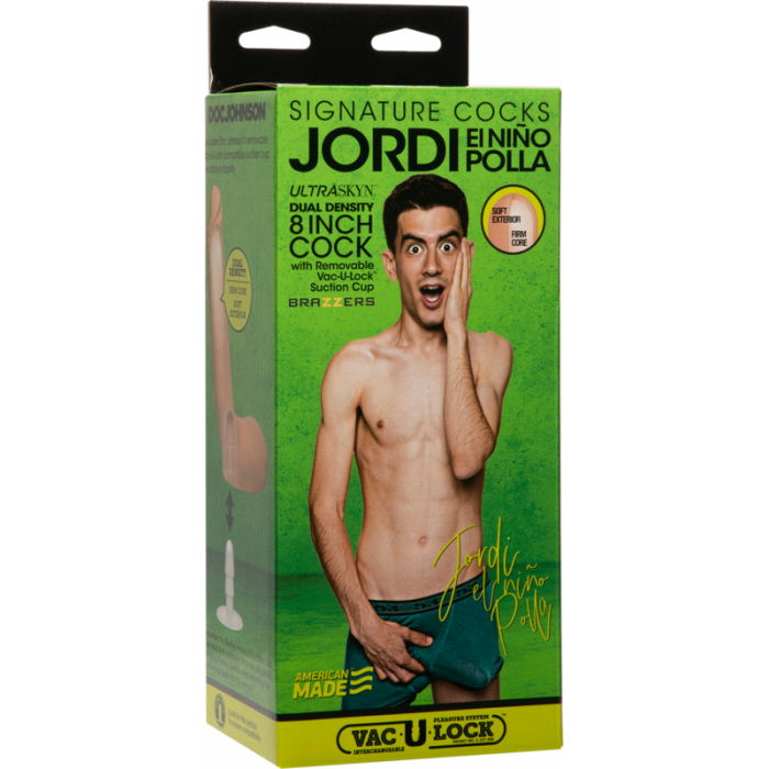 Signature Cocks Jordi El Nino Polla 8 Inch Ultraskyn Cock With Removable Vac-u-lock Suction Cup Vanil - Image 3