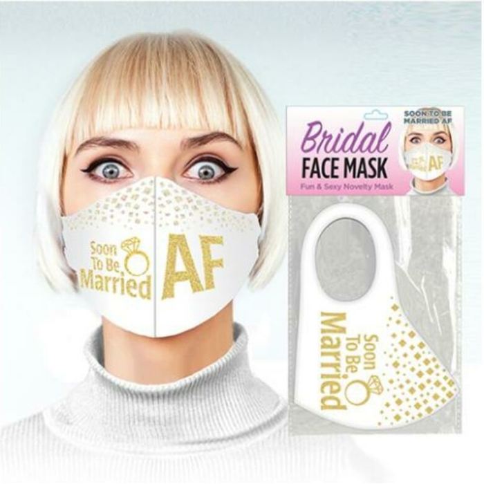 Soon To Be Married Af Glitter Mask - Image 1