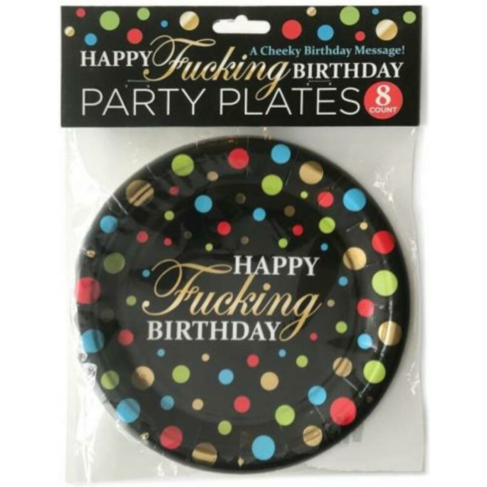 Happy Fucking Birthday Plates - Image 1