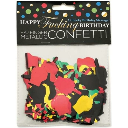 Happy Fucking Birthday Fu Finger Confetti
