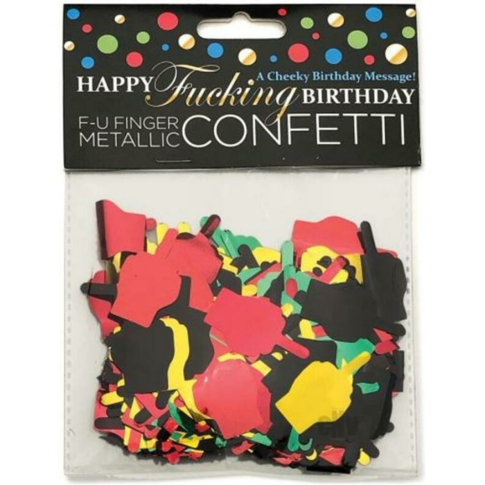 Happy Fucking Birthday Fu Finger Confetti - Image 1