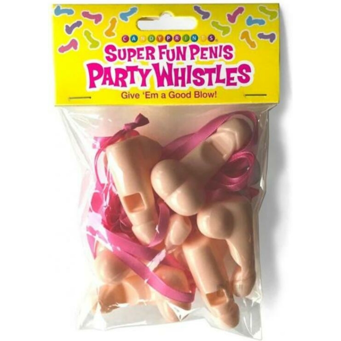 Super Fun Penis Party Whistles 6pk - Image 1